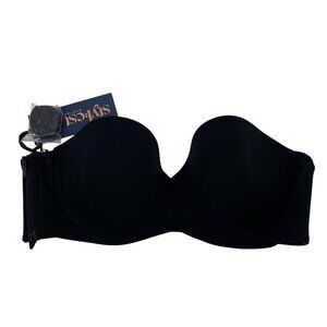 Stylest System Women's Swim-To-Strapless Dreamlift Bra Caviar Size 36B Black NWT